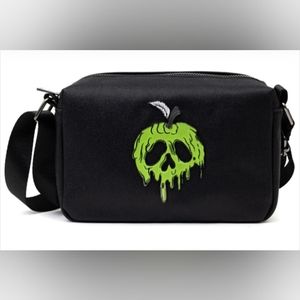 Disney Snow White Evil Queen Poison Apple Glitter Crossbody Park Bag
